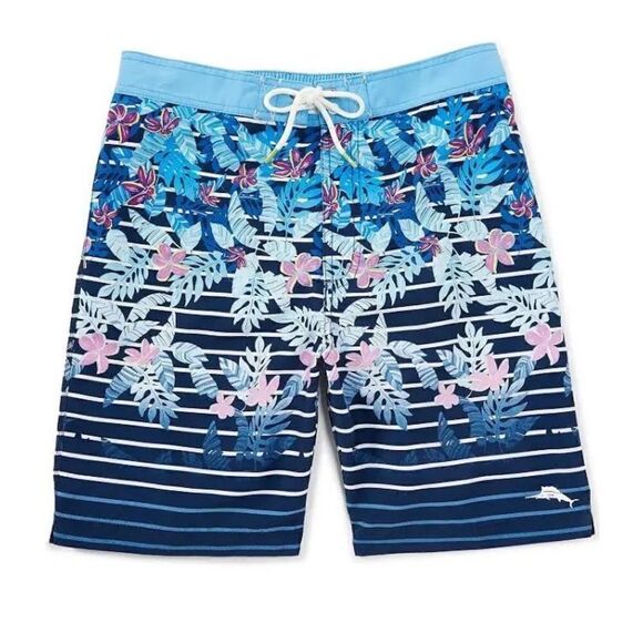 Tommy Bahama Baja Daybreak Fade Swim Trunks Ocean Deep size L - Picture 1 of 13